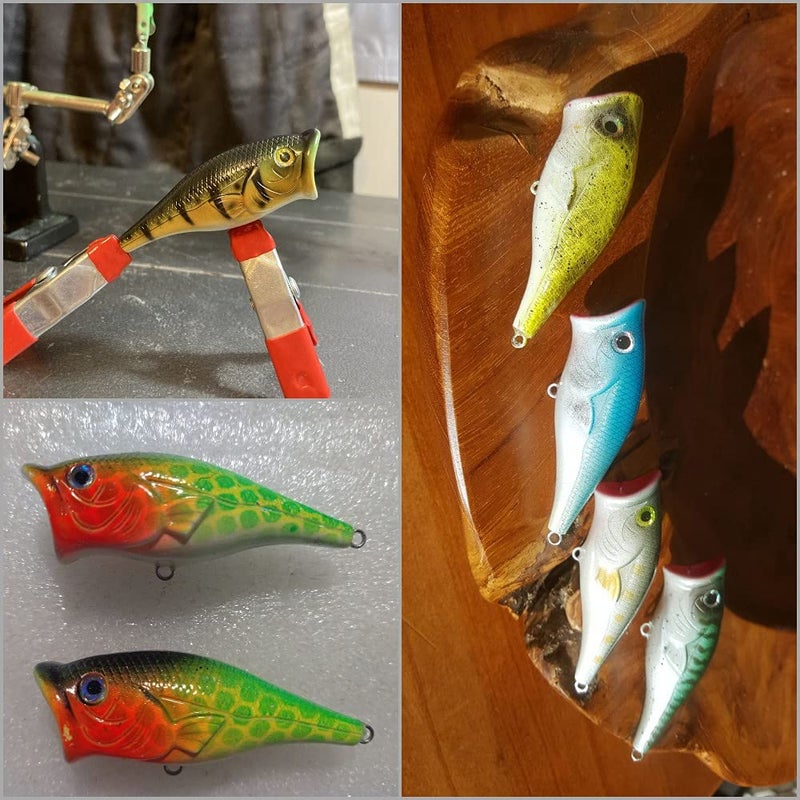 wLure 10 Blank Unpainted Minnow Crankbait Topwater Lipless Jerkbait Fishing Lures (UPT626P10) - Image 4